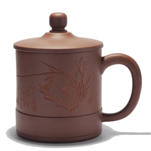 【茗臣尚品】君子兰花杯 350ml 茶具/水杯/保温杯/保温壶