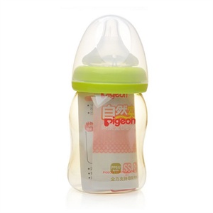 贝亲AA76自然实感宽口径PPSU奶瓶160ml（绿色）