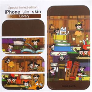 iPhone 4防辐射个性时尚手机贴纸贴膜 图书馆