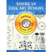 American Folk Art Designs CD-ROM and Book 美洲民间艺术设计（书和光盘）