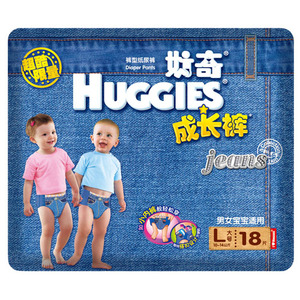 好奇 酷炫牛仔成长裤大号 18片/包（售完为止）