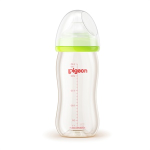 Pigeon 贝亲宽口径PPSU奶瓶240ml（绿色）AA74