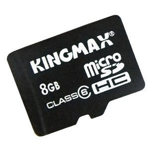 kingmax胜创 microSD卡/TF卡8GB Class6 手机内存卡8G C6