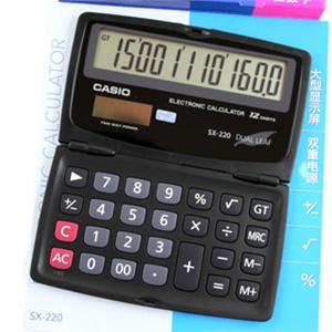 casio 卡西欧 sx220 折叠 计算器 220