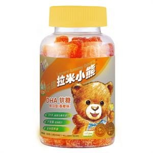乐佳拉米小熊DHA香橙软糖90粒