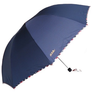 天堂伞3311E碰加大加固三折拒水一甩干商务晴雨伞