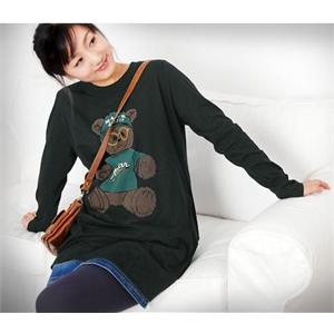 依山傍水 孕妇装 小熊孕妇T恤孕妇外套孕妇长袖上衣MD8610