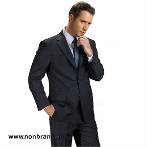 【nonbrand】灰色高支纯毛西装