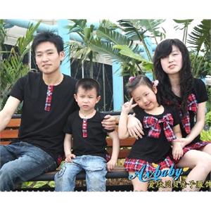 2011新款 爱欣贝贝 夸张大爱蝴蝶结 亲子装D008黑色