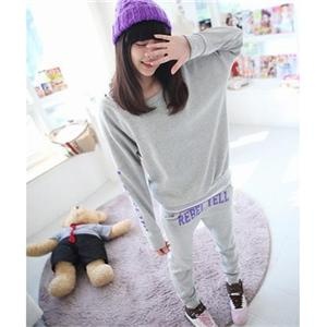 依山傍水韩版休闲套装 卫衣休闲套XNR9087