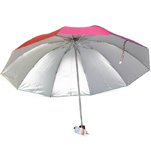 2012新款正品天堂伞 392E彼岸花开 三折黑涤彩胶防紫外晴雨伞优雅