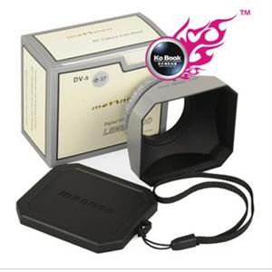 美侬方形遮光罩套装 37mm DV 摄像机 DV-S 带镜头盖 (银色螺口)