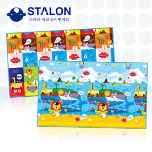 韩国进口环保型 STALON 辛巴豪华双面包边爬爬垫 游戏垫 爬行垫