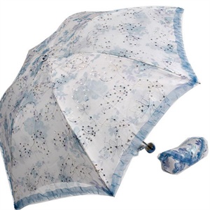 2012年新款 天堂伞 防紫外线 防晒 晴雨伞 341E朝花晨露 6号蓝