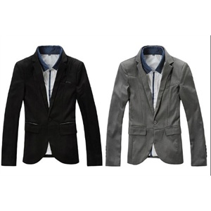 2011秋冬装新品韩版一粒扣男士西服 休闲小西装立体剪裁618-XZ003