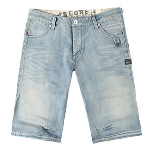 JACKJONES 杰克琼斯 专柜正品 男士直筒 牛仔裤 短裤0219010