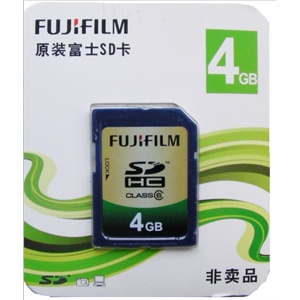 富士 原装 SD 高速 闪存卡 存储卡 4G SDHC卡 CLASS6速