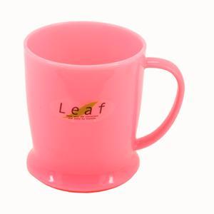 有手柄漱口杯 水粉色 LEAF inomata