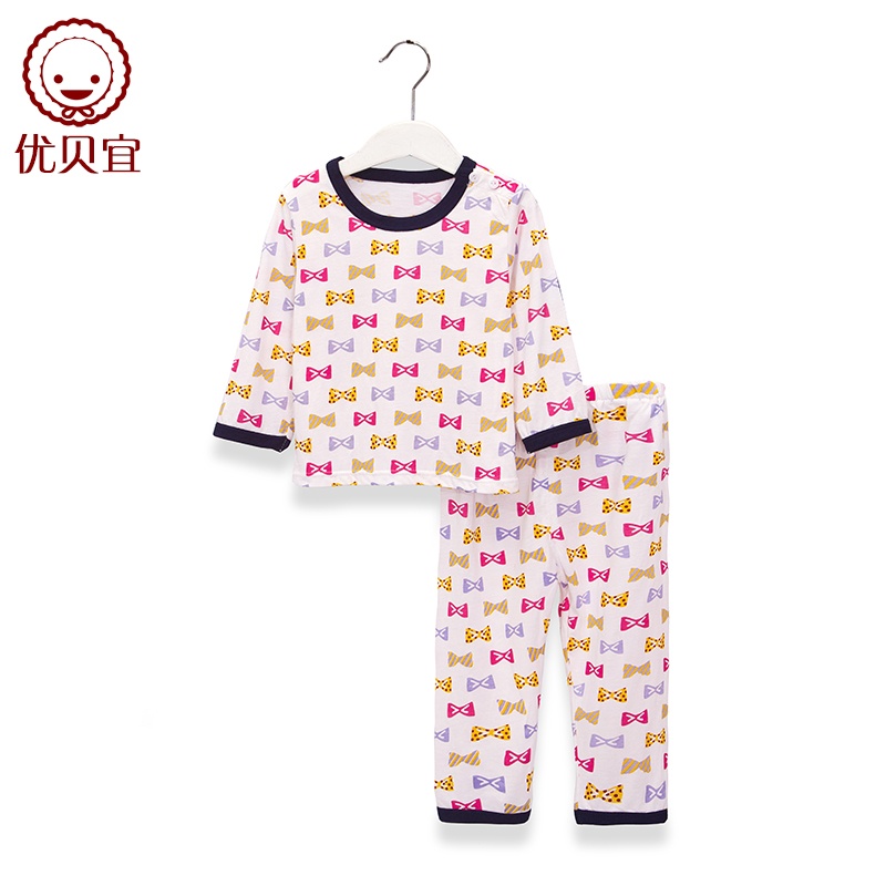 【<em>优贝宜</em> 夏季儿童<em>睡衣套装</em>宝宝<em>长袖</em>家居服薄