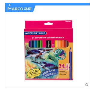 MARCO马可1650-24色油彩铅笔 送笔刨 油画棒效果彩铅