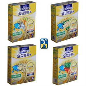 雀巢米粉2段混合装（鱼肉蔬菜、鸡肉蔬菜、蔬菜、莲子）225g*4