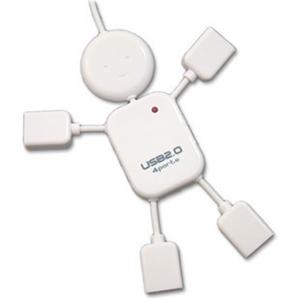 可爱人形四接口HUB 高速2.0 USB HUB USB集线器 USB一拖四口 bx