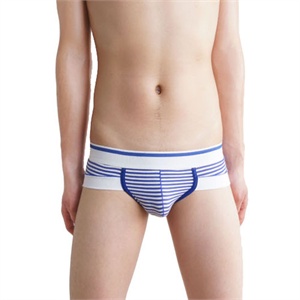 2012新品纯棉舒适型男品味条纹小平角内裤四角内裤911A-nk056