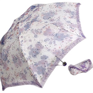 2012年新款 天堂伞 防紫外线 防晒 晴雨伞 341E朝花晨露 7号紫