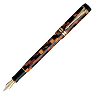 parker/派克世纪系列琥珀棋盘格标准装钢笔/墨水笔