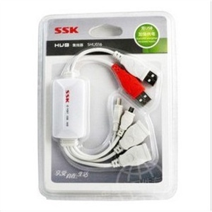 飚王\SSK 八爪鱼SHU-016 USB HUB 高速USB集线器 带mini USB口