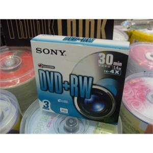 索尼SONY 可擦写 DVD+RW 三寸30min 单片装 刻录光盘
