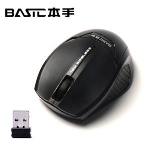 本手 basic 288W 黑色2.4G无线迷你鼠标