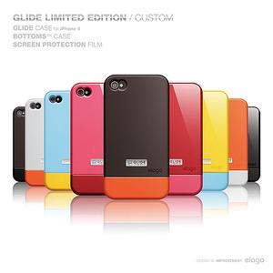 新款韩国Elago S4 Glide iphone 4 4S 外壳 彩壳 保护套 粉白亮面