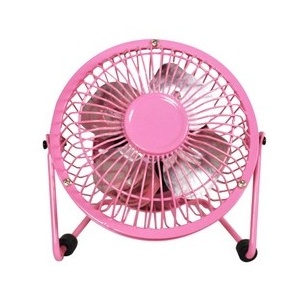 ZY-04由噻牌子铝叶纯铁艺金属360度超静音迷你USB小风扇超强风力
