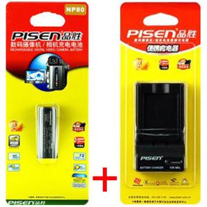 富士4800/4900/4900Z 6800/6900Z NP-80电池+充电器套装 品胜NP80