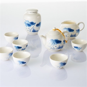 海一HII 功夫茶具套装9件套 景德镇茶具 TS019