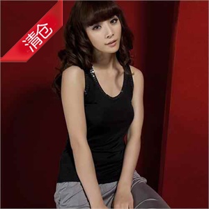 【当当自营】金三塔 100%桑蚕丝 亮片工字背心YZW-ZN024