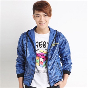 2011秋装新品 唐狮正品男印花尼龙外套#110311052007