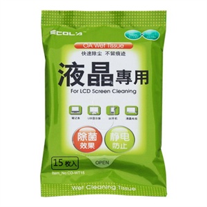 【当当自营】 宜客莱 （ECOLA）便携装液晶屏幕专用湿巾 CD-WT15 15枚