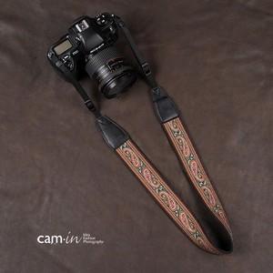 疯狂的背带 CAM-in 绣花系列 民族风 通用型 相机背带 CAM8465