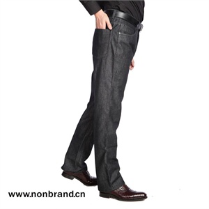 【nonbrand】进口加厚天丝棉黑灰色牛仔裤（直筒）
