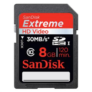 SanDisk闪迪Extreme SDHC 8G极速存储卡 相机卡 DV卡 C10
