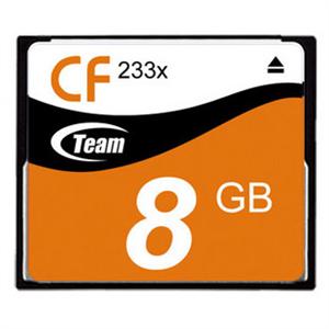 Team十铨 CF 233X高速CF卡8G 相机内存卡8GB 存储卡