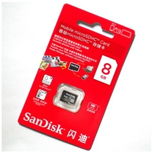 【泰龙吉】SanDisk/闪迪TF 8G class4 MicroSDHC手机内存卡