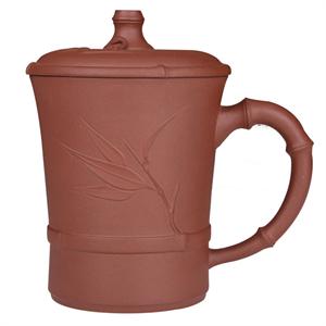 【茗臣尚品】宜兴*杯 君子竹叶杯 办公杯 原矿*泥