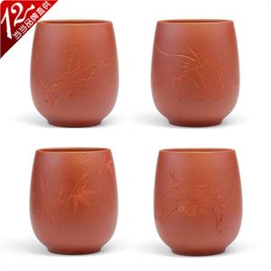 【茗臣尚品】全手工制作贵妃杯四只 茶具/水杯/保温杯/保温壶