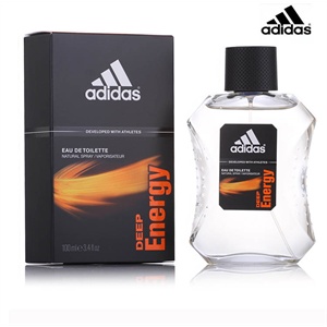 货到付款 adidas阿迪达斯男士香水100ml 香型-能量 木质香型