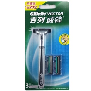Gillette吉列威锋旋转双层刀架及刀片优惠装（1刀架3刀头）