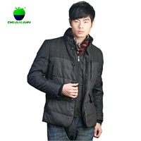 美国<em>苹果</em> 男士<em>外套</em> 男羽绒服 商务<em>休闲</em>立领羽绒