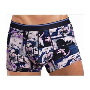 ㊣Roober若博㊣进口冰丝情侣男式平角内裤衩底裤RB67944新品